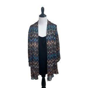 Sara Michelle Women's 2X Cardigan and Tank Top Combo 2-Fer 3/4 Sleeves Casual